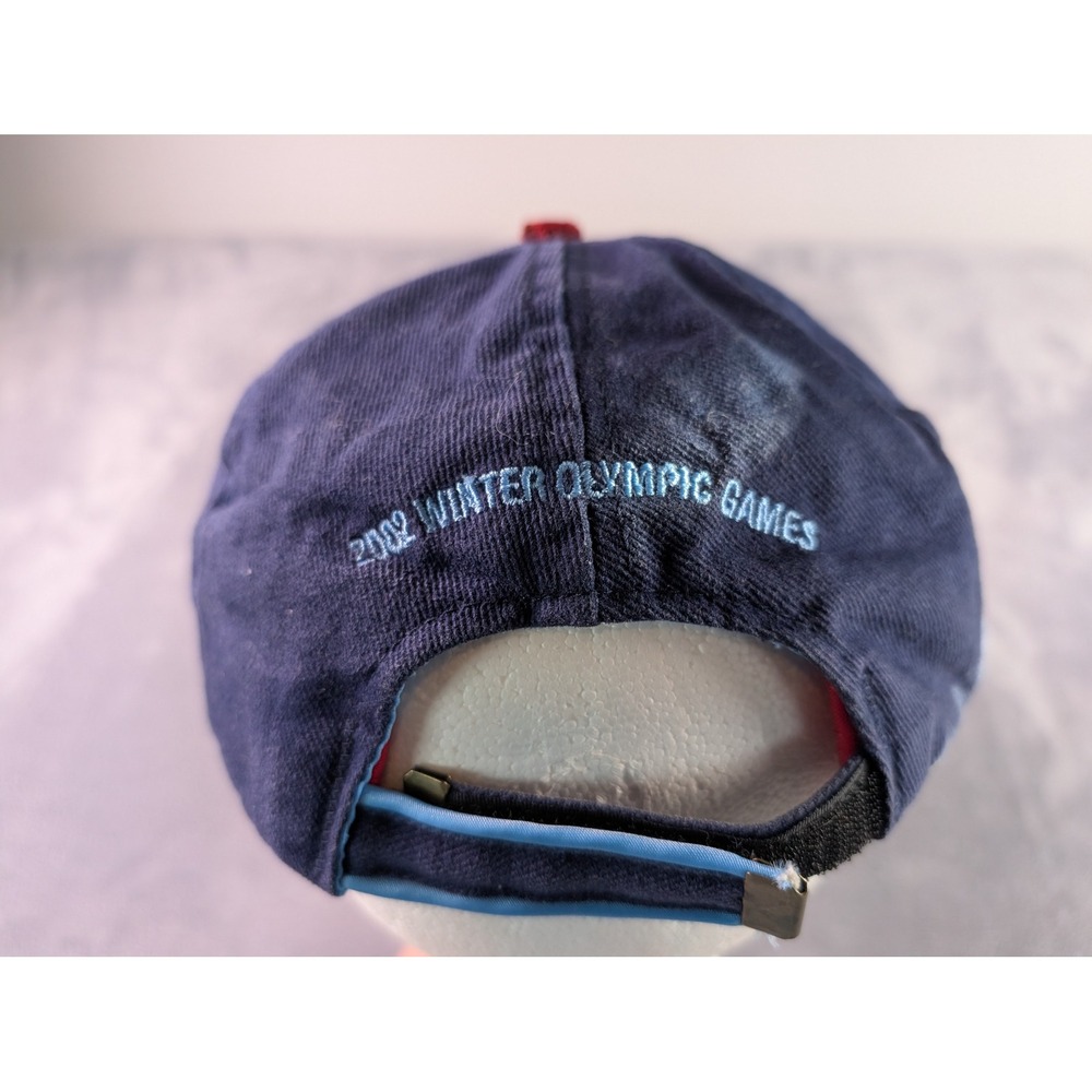 Roots 2002 Winter Olympic Games USA Baseball Cap Navy Blue Adjustable Hat - Picture 3 of 6